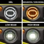 LED Фарове Angel Eyes за Suzuki Jimny JB74 Gen4, снимка 3