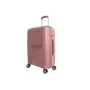 Куфар с колелца, 33л., Розов, снимка 8