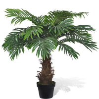 Изкуствена палма в саксия 80 см(sku241354, снимка 1 - Стайни растения - 45031142