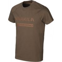 Комплект от две тениски Harkila - Logo, в цвят Willow green/Slate brown, снимка 6 - Екипировка - 45337575