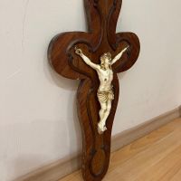 Дървен кръст с разпятие, снимка 4 - Други - 45217325