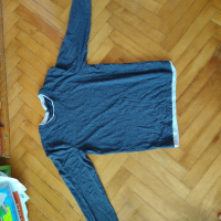 Синя блуза с дълъг ръкав размер S, снимка 2 - Блузи - 44960915