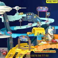 Игра за деца писта с колички на няколко нива - Космическа база - КОД 3851, снимка 9 - Коли, камиони, мотори, писти - 45420040