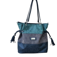 Дамска луксозна чанта тип торба в пастелни цветове 30х34см, снимка 3 - Чанти - 45022824