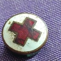 старо копче от униформа на доктор -червен кръст, снимка 1 - Колекции - 45596322