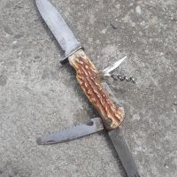Стар Мултифункционален Туристически джобен ловено-рибарски нож Decora -Solingen, снимка 1 - Антикварни и старинни предмети - 45569394