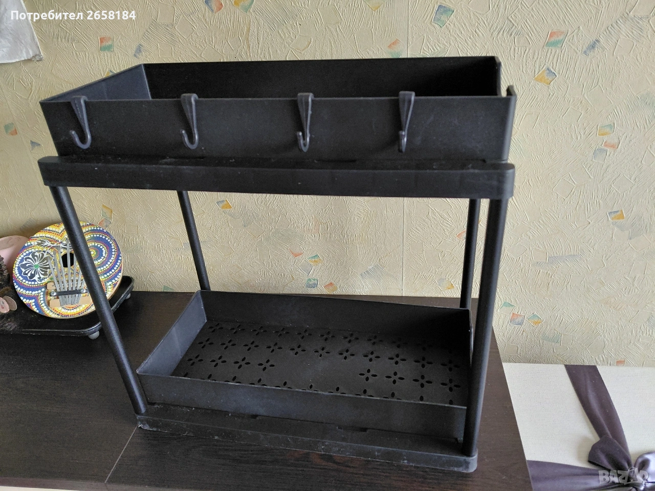 Етажерка с 2 издърпващи рафта, снимка 1