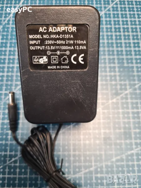 Оригинален захранващ адаптер HKA-D1351A 13.5V 1000mA, снимка 1