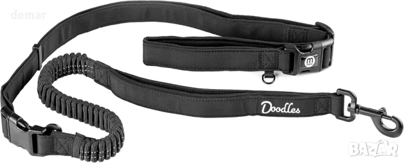 Mikki Doodles Многофункционален повод за кучета, 1,45 метра дължина, 2,5 см ширина на лентата, снимка 1