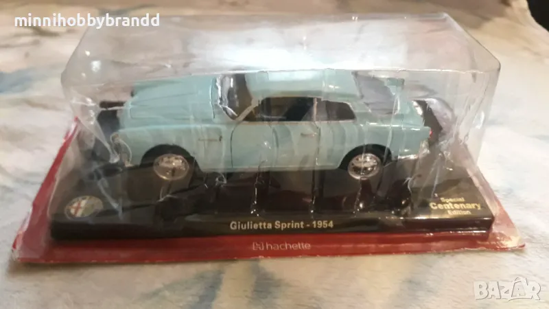 Alfa Romeo Giulietta Sprint 1954  Hachette 1.24  scale Top  top  top  model, снимка 1