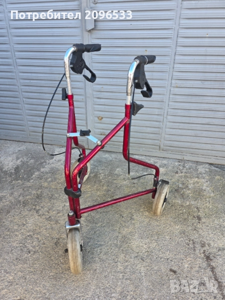 Компактен ролатор - червен, снимка 1