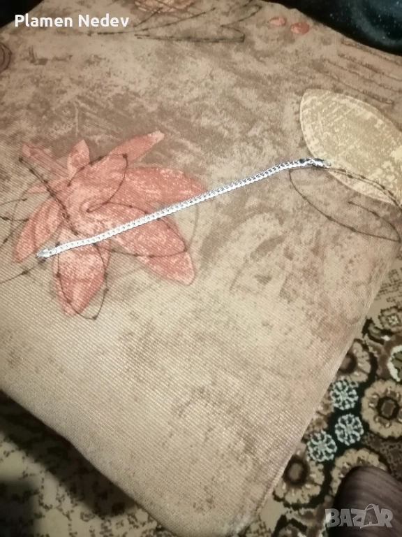 Сребърна гривна, снимка 1