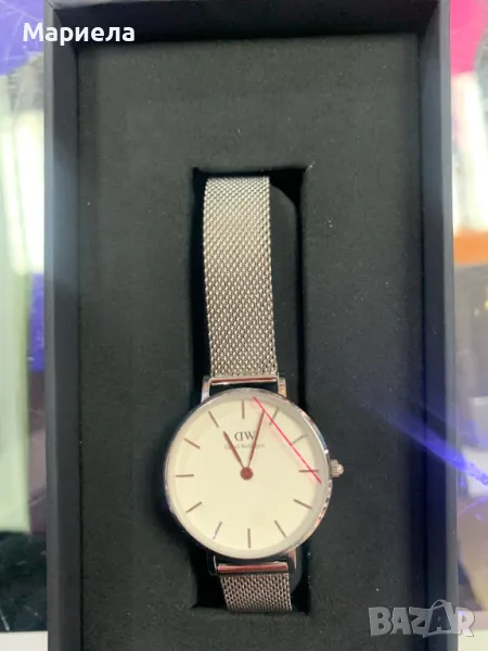 Часовник Daniel Wellington Mesh с аналогов бял циферблат-Dw00100305, снимка 1