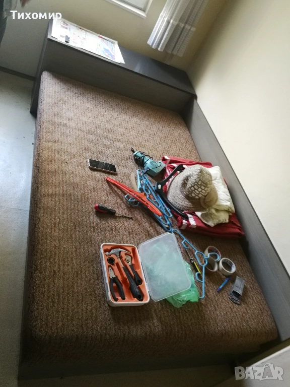 Спалня без матрак и механизъм + широка ракла + нощно шкафче, снимка 1