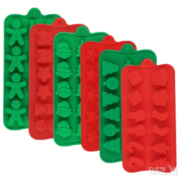 Молд Коледа к-т 6 броя , снимка 1