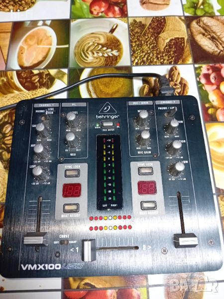 Behringer profi mixer Behringer Pro Mixer Vmx100 USB VMX100USB Професионален 2-канален DJ, снимка 1