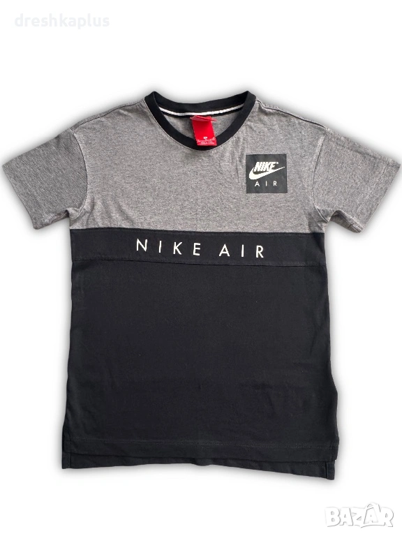 NIKE AIR – Дамска спортна блуза – Сив меланж и черно – Размер XS/S, снимка 1