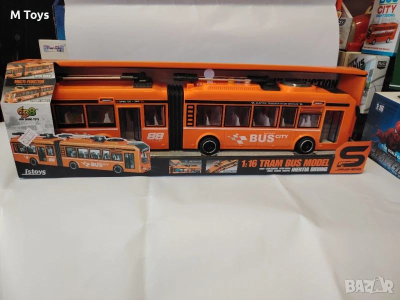 Bus City – Градски автобус с инерционен механизъм и звук, снимка 1