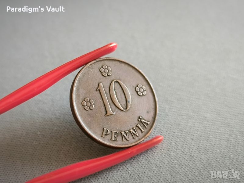 Монета - Финландия - 10 пения | 1919г., снимка 1