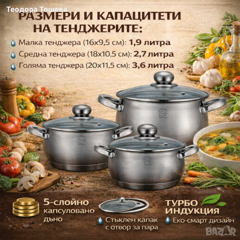 Комплект тенджери , снимка 1