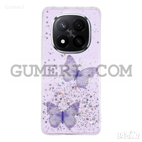 Xiaomi Redmi Note 14 Pro+ 5G Силиконов Гръб с Пеперуди, снимка 1