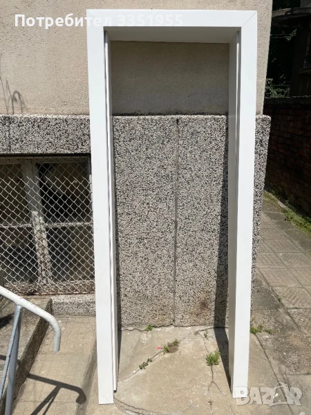 Бяла нова каса за интериорна врата, снимка 1