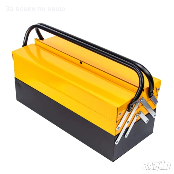 Метална кутия за инструменти с 3 етажа – здрава и удобна (празна), снимка 1