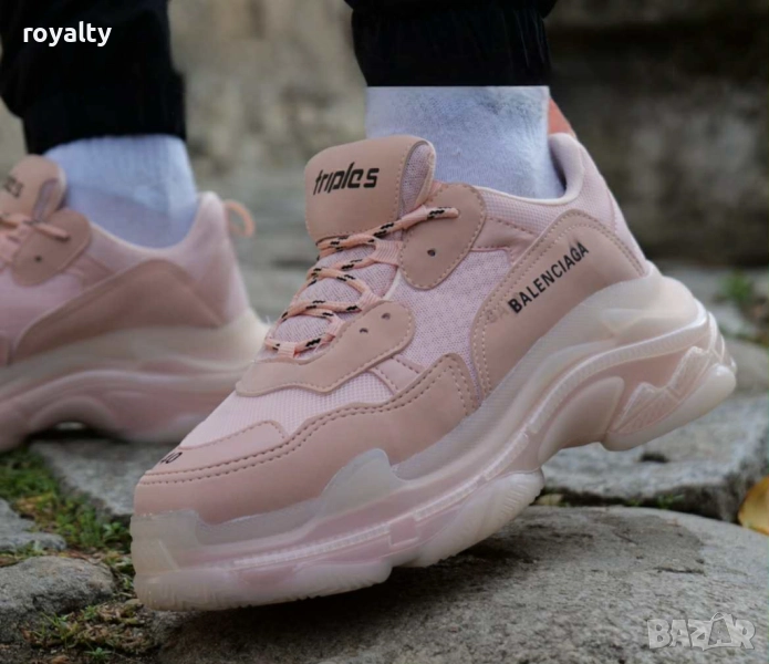 Дамски Маратонки Balenciaga TrиpleS Цвят- Розово, снимка 1