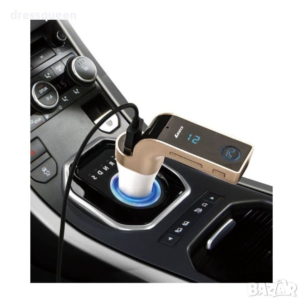 1562 G7 FM трансмитер, MP3 плеър, handsfree, зарядно за кола CAR G7, снимка 1