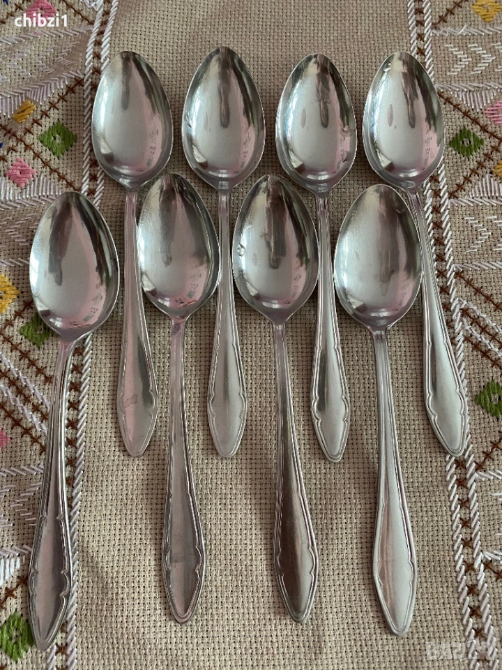 ⚜️Български лъжици “Петко Денев”Габрово от неръждаема стомана , снимка 1