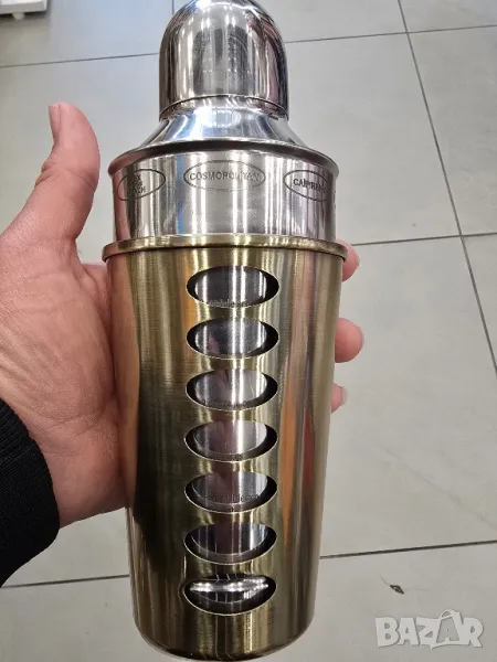 метален шейкър с рецепти, снимка 1