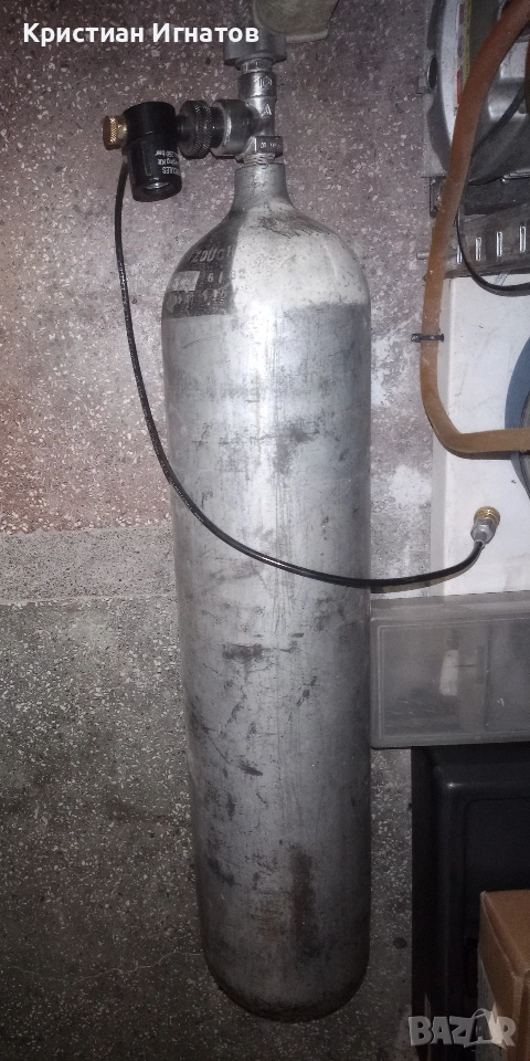 Бутилка за високо налягане на 250 атмосфери работното налягане ., снимка 1