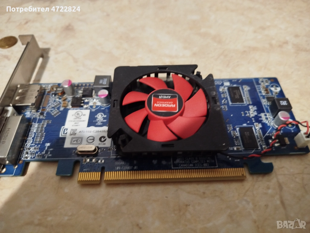 продавам видео карта AMD RADEON HD7000 1GB 128Bit , снимка 1