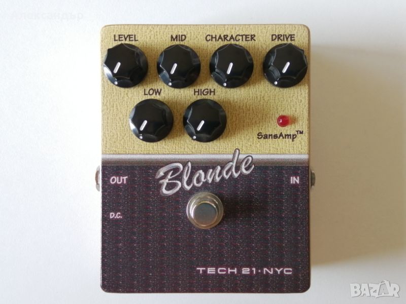Tech 21 Blonde Overdrive Boost Preamp Blackface Silverface Tweed Effect Pedal, снимка 1