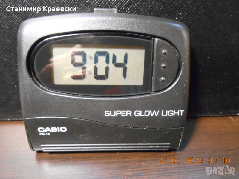 Casio PQ 12 alarm clock vintage, снимка 1