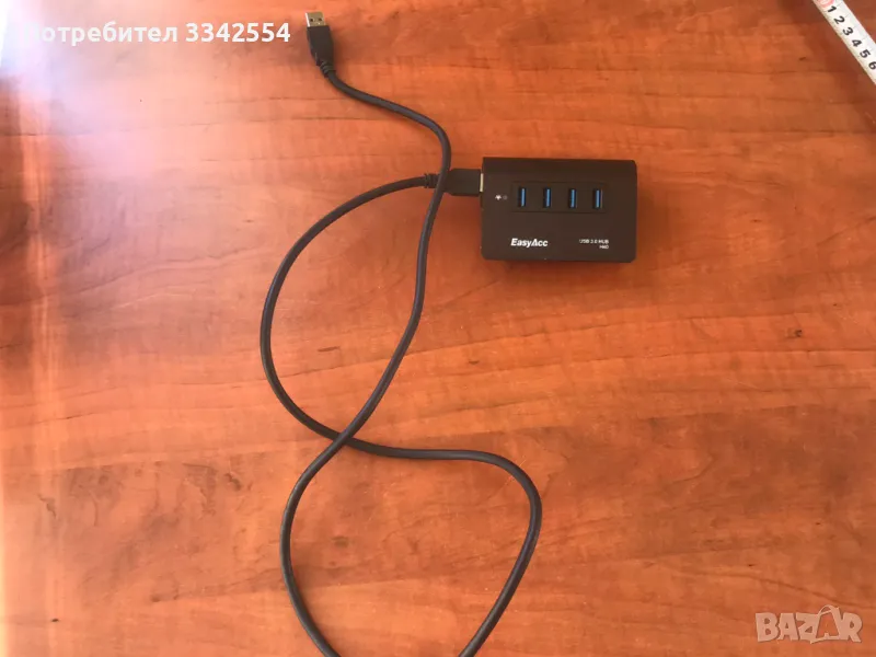 УРЕД USB 3,0 КОНЦЕНТРАТОР С 4 ПОРТА НОВО, снимка 1