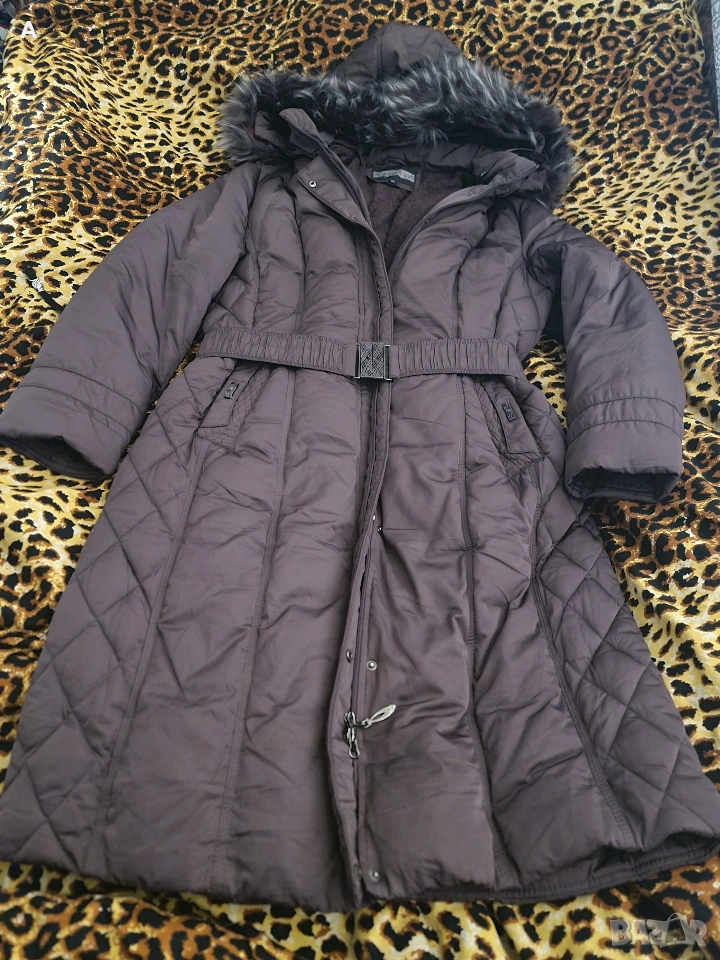 Уникално дебело дълго шушляково яке с пълнеж и богат пух,120 см.гр.об, снимка 1