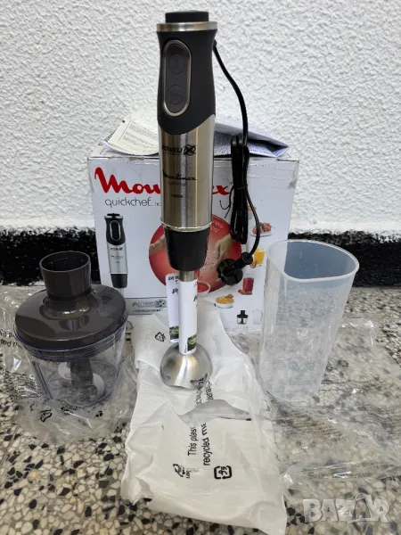 Пасатор Moulinex Quickchef DD655D10, Потопяем Блендер, 1000W, 10 Скорости, Чопър!, снимка 1