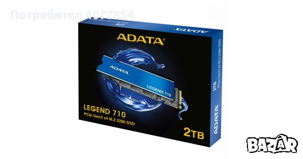 Твърд диск SSD, ADATA LEGEND 710, 2TB, M.2 2280, PCIe Gen3 x4, ALEG-710-2TCS, снимка 1