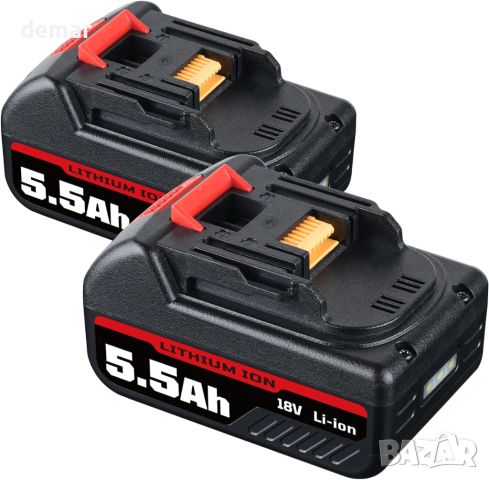 2 броя SHGEEN 18V 5500mAh литиева батерия за Makita 18V, снимка 1 - Други стоки за дома - 46010677