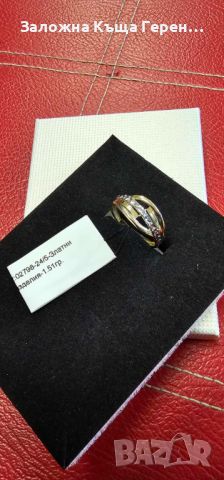 Дамски златен пръстен 1,51гр., снимка 1 - Пръстени - 45632566