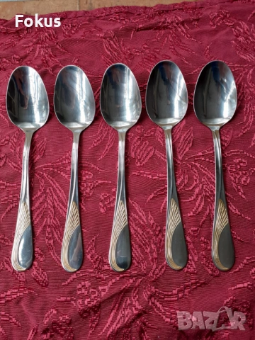 Луксозни прибори лъжици Edelstahl Rostfrei - 5 бр. нови