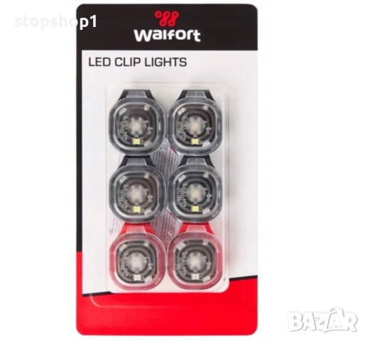  ​​LED лампа 6 бр. бяла и червена светлина