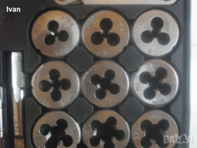 НОВ ПЪЛЕН КОМПЛЕКТ РЕЗБОНАРЕЗНИ МЕТЧИЦИ И ПЛАШКИ М3-М12 В МЕТАЛНА КУТИЯ PARKSIDE ЗА РЕЗБИ, снимка 16 - Други инструменти - 49775266