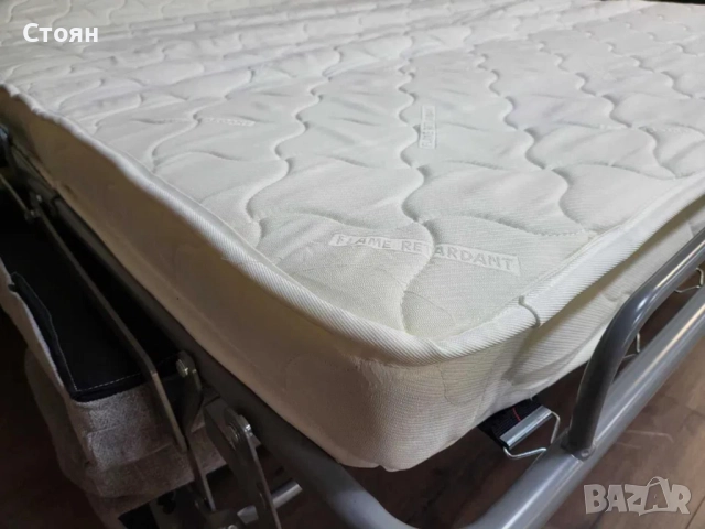 Сив диван от плат с функция сън "Myriad", снимка 10 - Дивани и мека мебел - 52010850