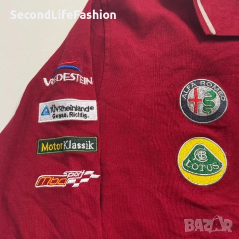 47 AVD Oldtimer Grand Prix Nurburgring 2019 Поло тениска с дълъг ръкав мъжка блуза червена, размер L, снимка 4 - Суичъри - 52874839