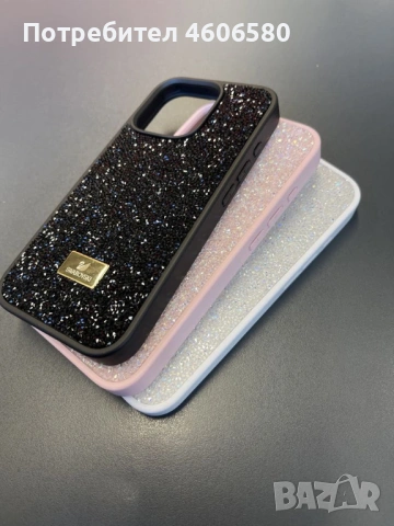 ✨ Калъфи Swarovski за iPhone – 16 € с ПОДАРЪК Стъклен Протектор 5D ✨, снимка 2 - Калъфи, кейсове - 53241091