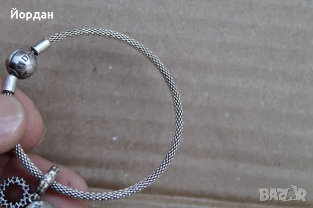 Сребърна гривна ''Pandora'' , снимка 9 - Гривни - 50619501