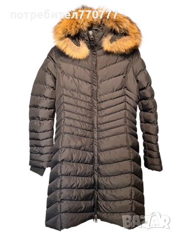 Промоция!!! Страхотно дълго зимно яке с гъши пух и богат естествен косъм Moncler Монклер, снимка 5 - Якета - 51921604