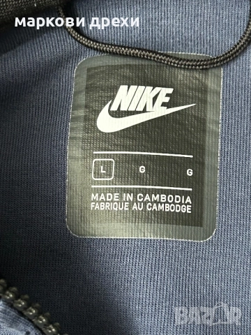 NIKE Tech СУИТЧЪР СЪС ЗАКОПЧАВАНЕ С КАЧУЛКА L, снимка 7 - Спортни дрехи, екипи - 52725259
